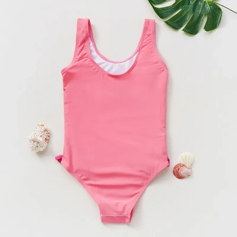 Costume da bagno per ragazze di vendita calda costume da bagno intero con bordo arruffato per bambini di piccole e medie dimensioni costume da bagno