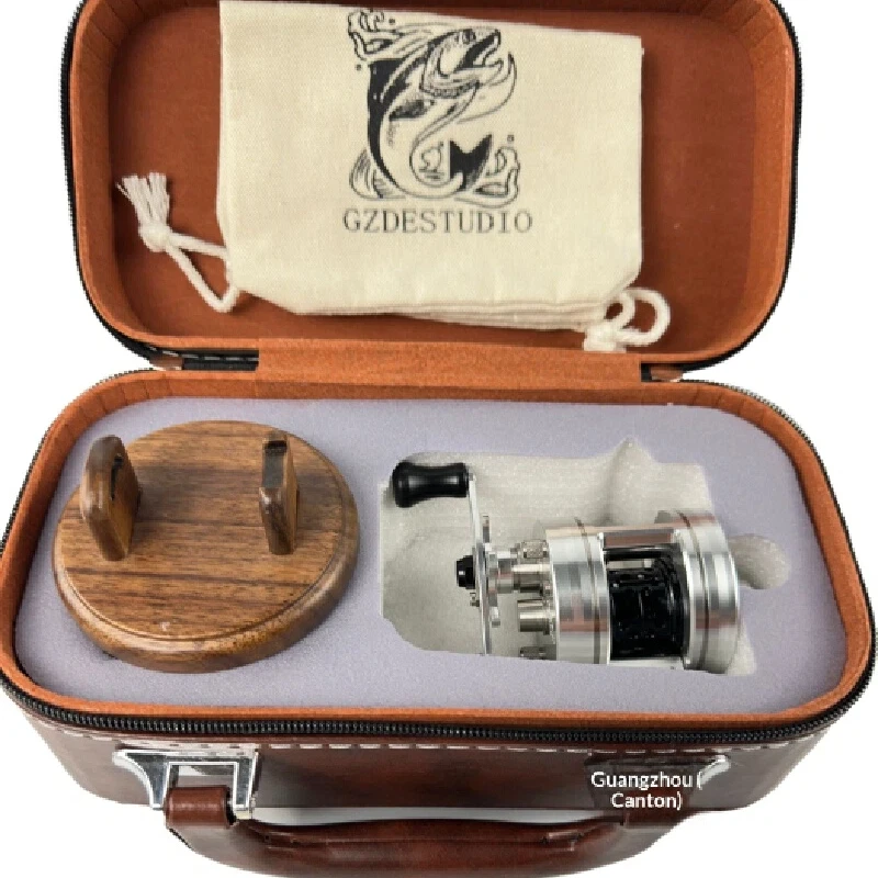 Upgraded Gangtu 201C Micro Drum Reel Synchronous Line‑Guide External Magnetic Brake Full Ceramic Bearing With Whistle Sound