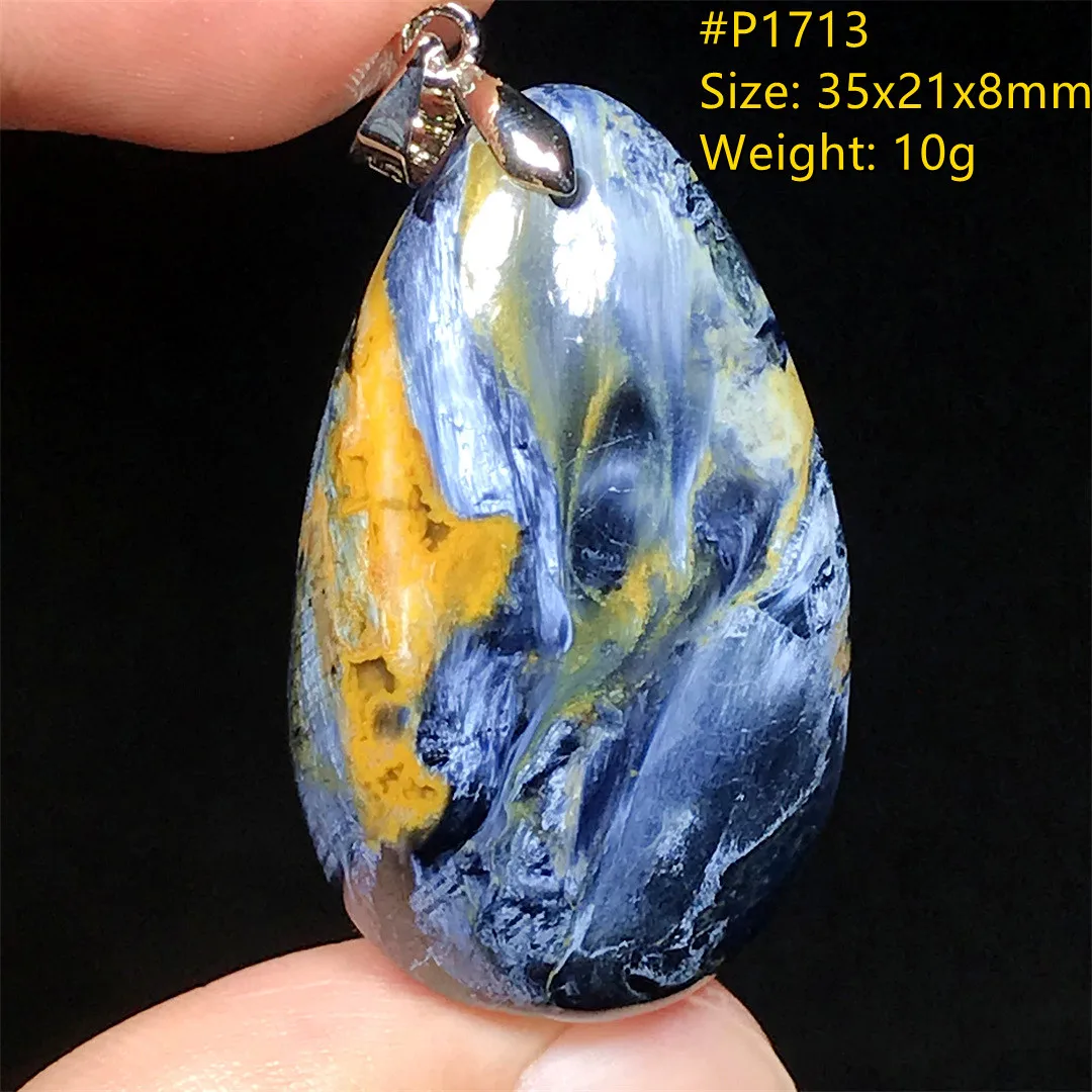 Top Natural Pietersite Stone Pendant Jewelry For Women Men Gift Red Yellow Crystal Beads Silver Namibia Energy Gemstone AAAAA