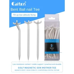 Caitron Kaidun Golf Tee, prego curvo bola, resistência estável e durável, Tee baixo golfe