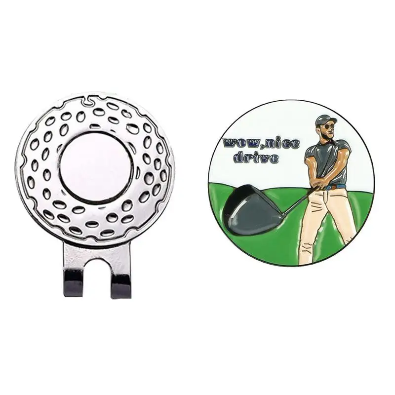 

Golf Ball Marker Magnetic Golf Marker Hat Clip Golf Scene Golf Marker Holder With Strong Reinforced Magnets For Secure Metal