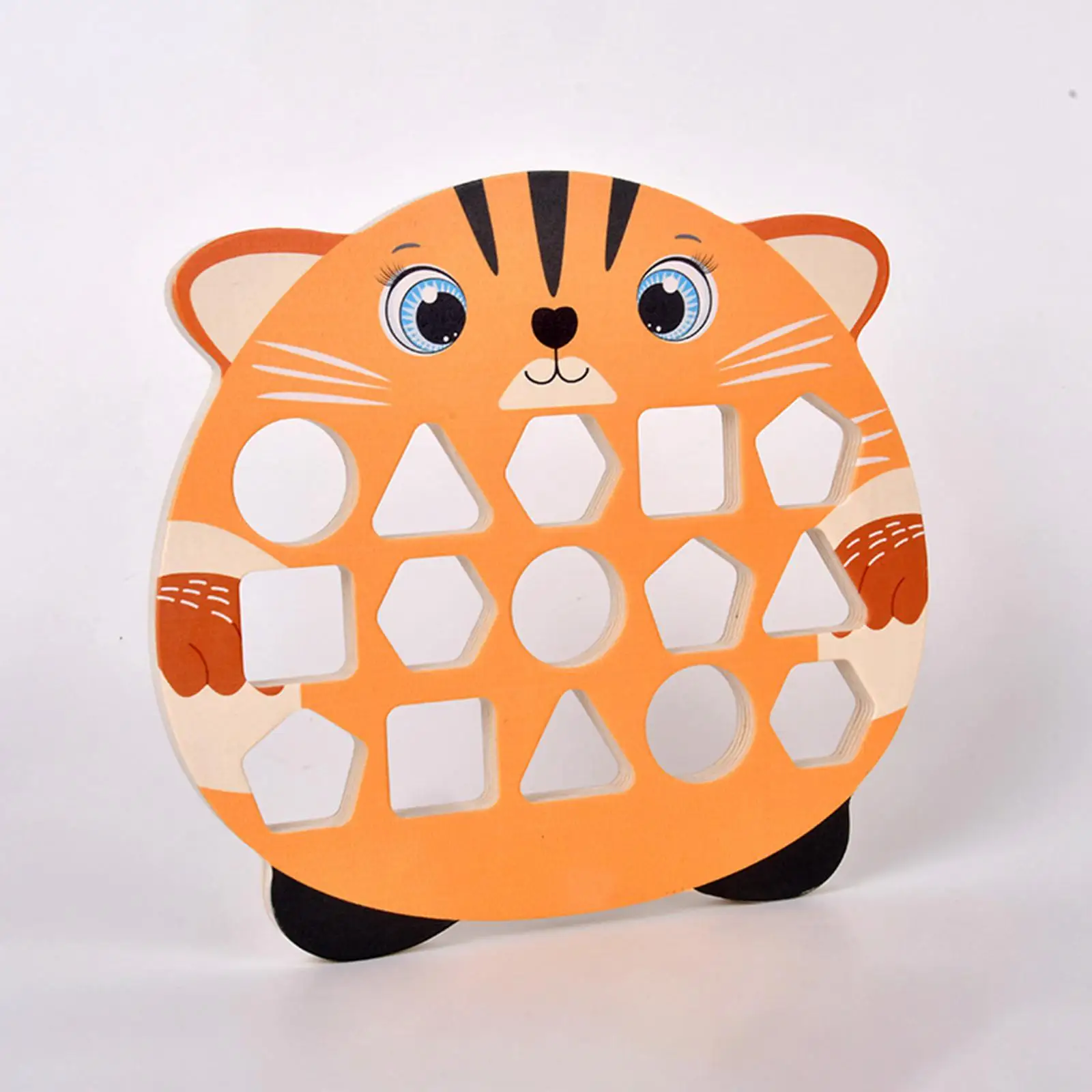 

Wooden Shape Matching Game Geometric Matching Blocks Early Educational Toys Activity Toy Montessori Toys for Children 3 4 5