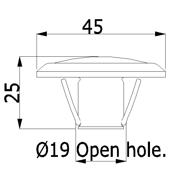 Alloggiamento in acciaio inossidabile 316 0,5 W 3 W Impermeabile IP67 RV Caravan Balcone Bagno Soffitto Luci a LED