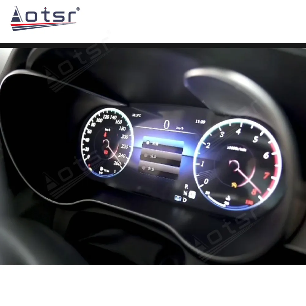 

The Lastest Digital Cluster Instrument For Mercedes Benz CLA 2013-2019 12.3" Screen Virtual Cockpit Speedmeter Dashboard Panel