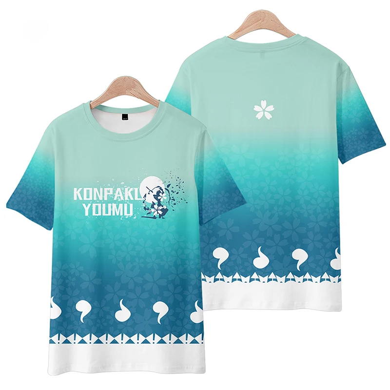 Anime Touhou Project Cirno Cosplay 3D Print T-Shirt Fashion Cartoon Tees Summer Men Women Harajuku Short Sleeve Y2k Top