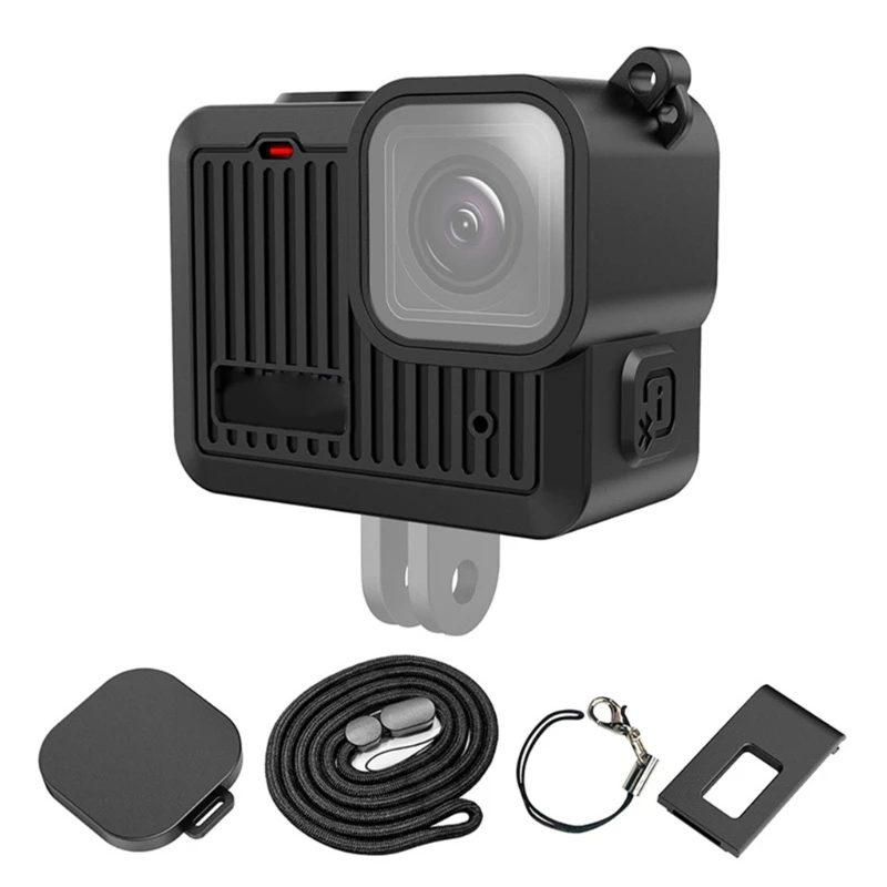 Silicone Enclosure Case For GoProHERO 4K 2024 Protective Shell Cover Offers Excellent Defense In Harsh Condition