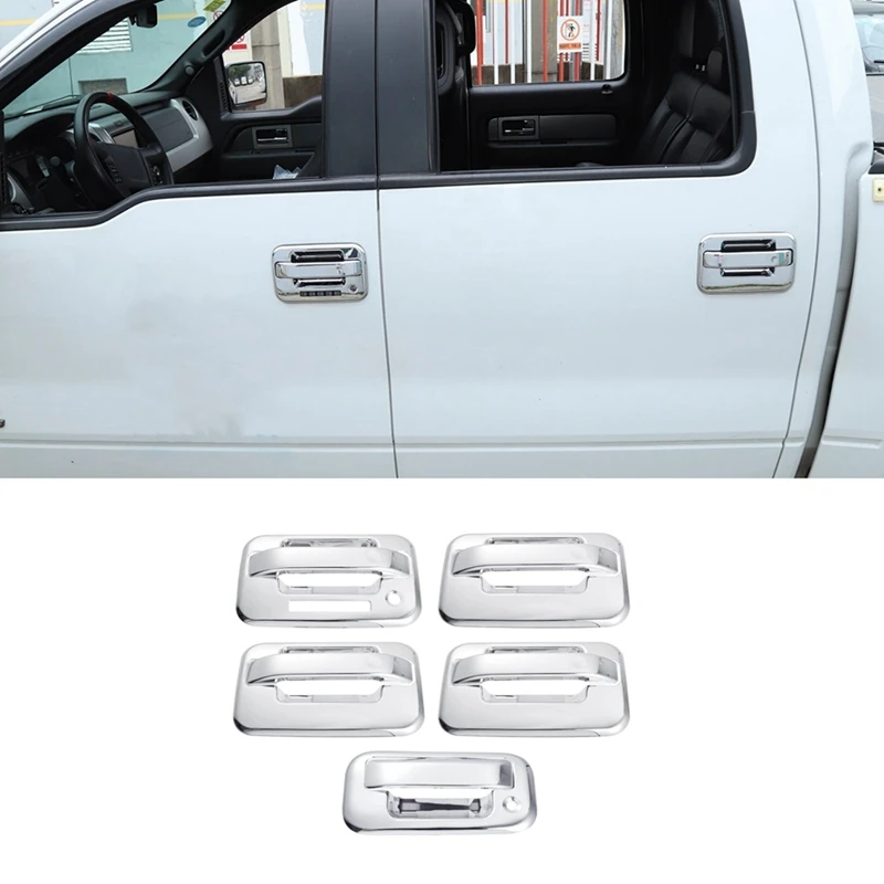 

Car Exterior Door Handle Cover & Tailgate Covers Decor ABS Automotive Supplies For Ford F150 4DR 2004-2014