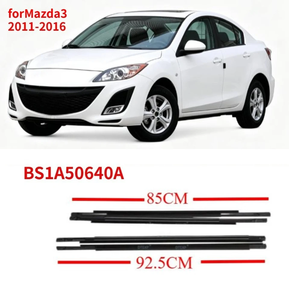 BS1A50640A Windows Rubber Shell for Mazda3 2011-2016 Saloon Shell 1 or 4 Pieces Black