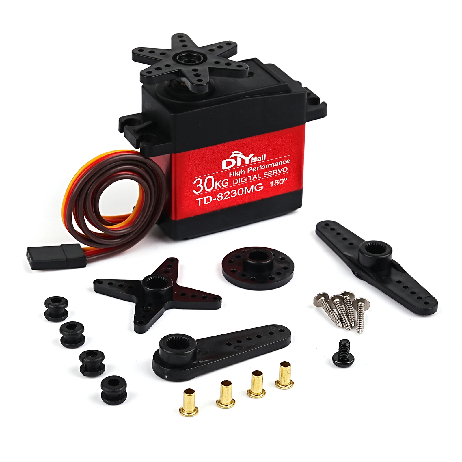

TD-8230MG 30KG Digital Servo 360° Continuous Rotation 4.8-8.4V Metal Gear for Robot/Car/Aircraft