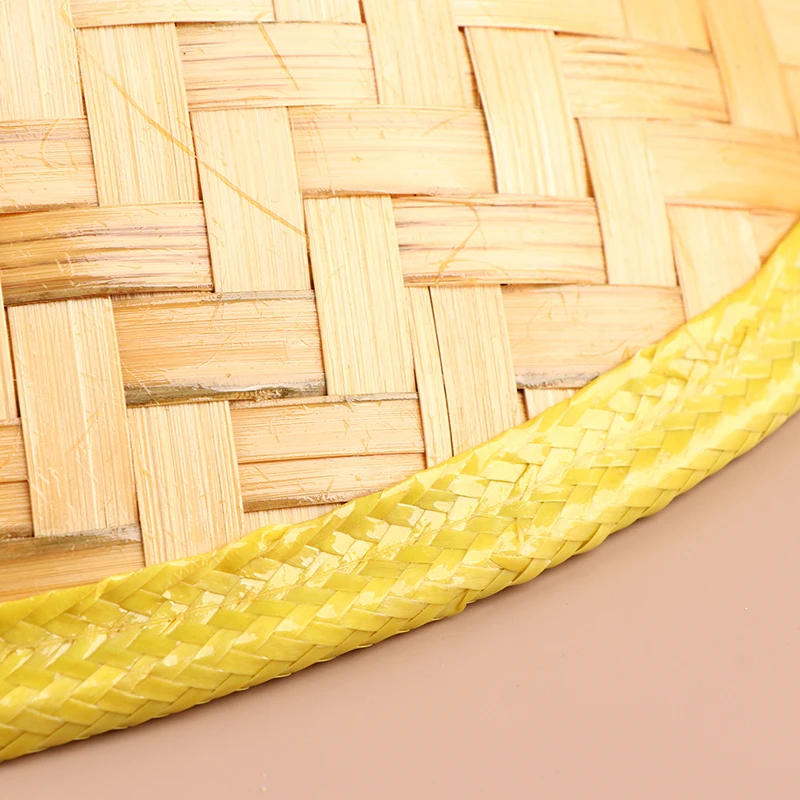 Chinesische Retro Bambus Rattan Fischer Hut Handgemachte Webart Stroh Eimer Hut Tourismus Regen Tanz Requisiten Kegel Angeln Sonnenschirm Hut – Detail 11
