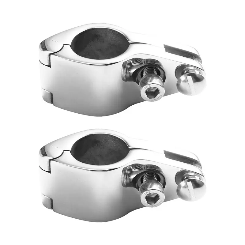 2Pcs 25Mm Boat Marine Hinged Upper Jaw Slide Hardware Fittings Stainless Steel Sliding Jaw Hinge Boat Jaw Hinged