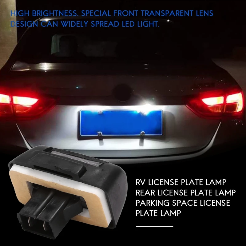 2Pcs Car Number License Plate Light Lamp Fit For Ford Transit MK5 MK6 MK7 4388111