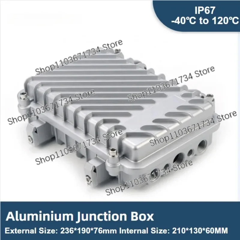 

Waterproof Polyester Box Aluminium Junction Box with Seal Ring 210*130*60MM IP67 Outdoor Electronic Equipment