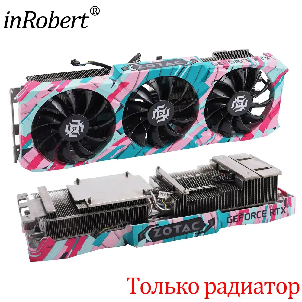 RTX3080 GPU Cooler Assembly Replacement For ZOTAC RTX3080 X Gaming OC Graphics Card Heatsink Fan Cooling Kit With Backplate
