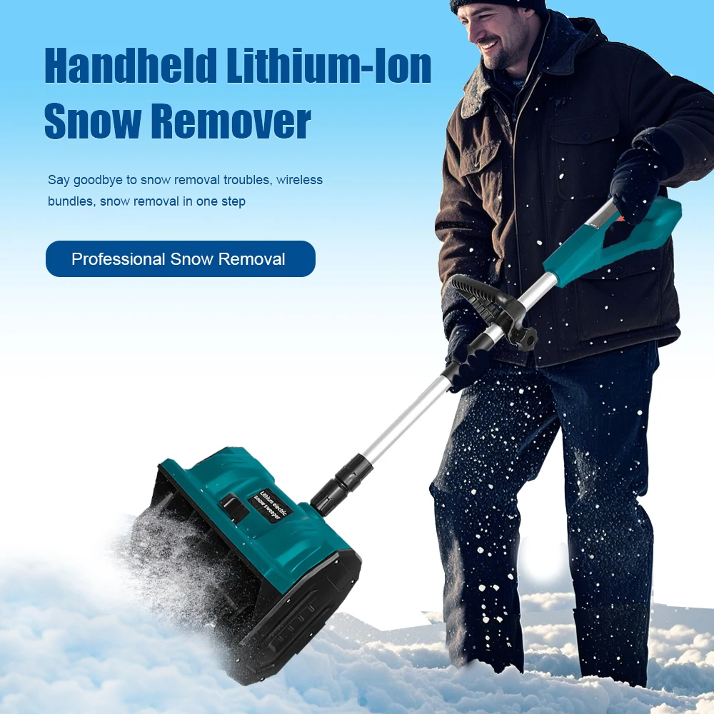 

Электрическая машина для удаления снега, беспроводная портативная машина для очистки снега сверхдальнего действия, подметание снега