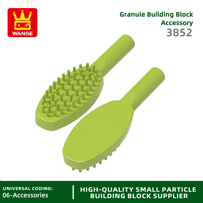 20Pcs/lot 3852 Figure Utensil Hairbrush 10mm Handle Compatible with Block Moc Color City Accessories Parts