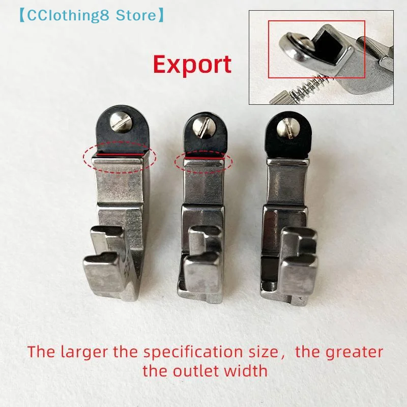 S537 Pleated Wrinkled Presser Foot Right Guide Multifunctional Lockstitch Sewing Machine Feet Industrial Pressing Foot【AliS8】