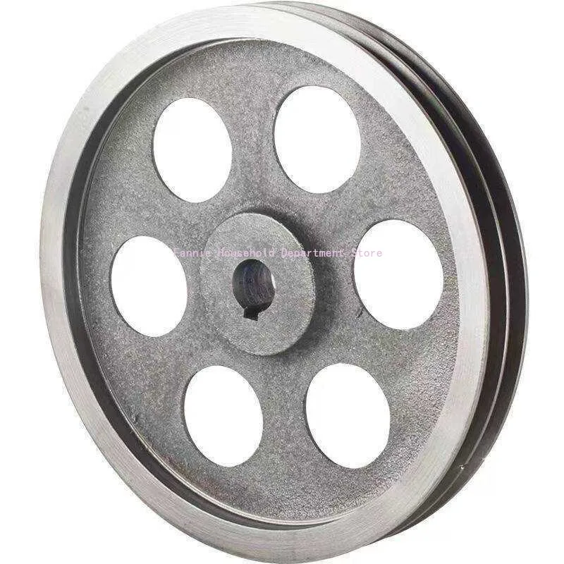 B2-250 Triangular belt wheel Type B double groove outside diameter 250mm cast iron motor belt disk motor accessories