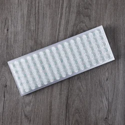 DSA Profile Transparent Keycap Set Blank Black Clear ABS For Ortholinear Layout MX Keyboard XD75 ID75 Planck Preonic Niu40