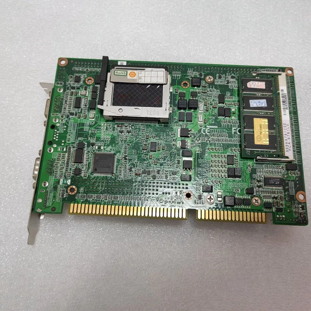 PCA-6781 REV.A1 industrial computer motherboard PCA-6781LV half length card