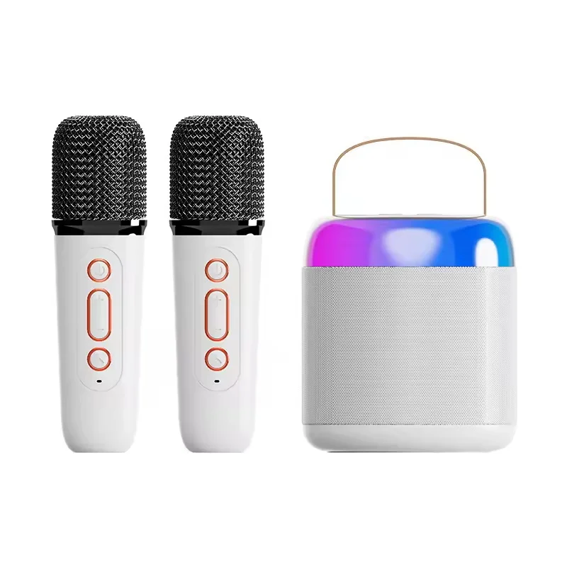 Portable Mini Bluetooth Speaker Set With Mike Wireless Karaoke Portatil Microphone Mick