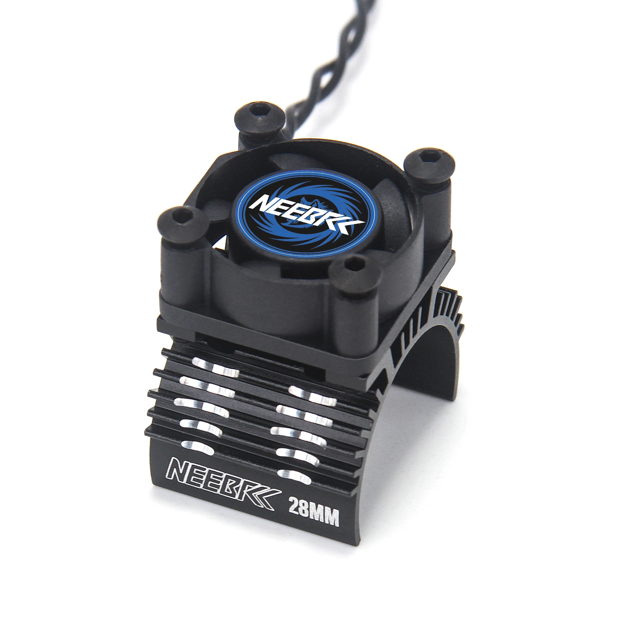 NEEBRC 28MM Metall-Kühlkörper 25mm Motor-Kühlventilator 5-12V für 1/12 1/14 1/16 RC Auto 370 380 390 2838 2840 2847 Bürstenloser Motor – Detail 13