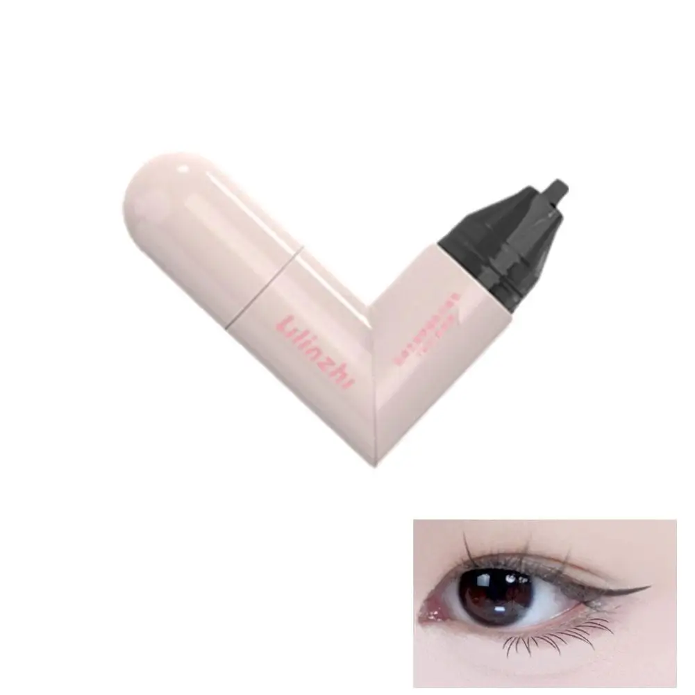 Triangle Tip Eyeliner Pen Waterdichte Vloeistof Zwart Bruin Eyeliner Verlengstempel Sneldrogende Dames Schoonheid Make-up Cosmetica