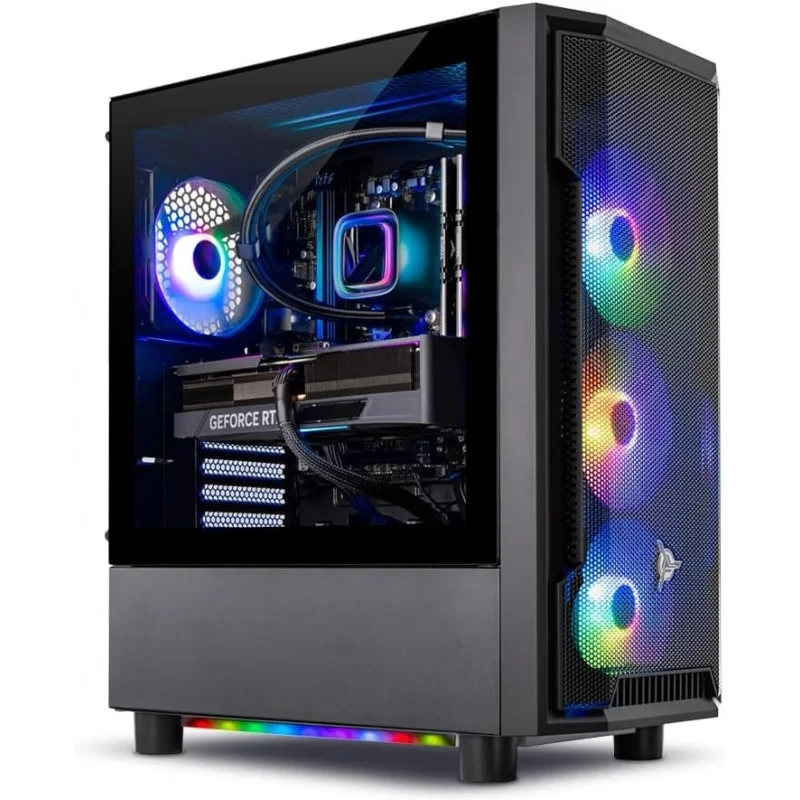 Shadow Gaming PC Desktop – Ryzen 7 5700X 3.4 GHz, RTX 4060, 1TB NVME SSD, 16GB DDR4 RAM 3200, 600W Power Supply