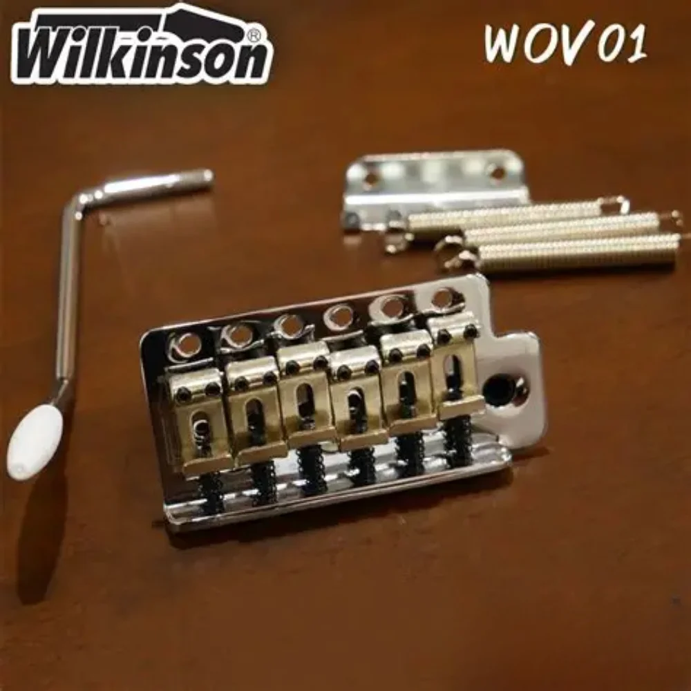 

WOV01 Guitarra Bridge Vintage Bent Steel Saddles Tremolo System Bridge Chrome Silver Guitar Instruments Accessories