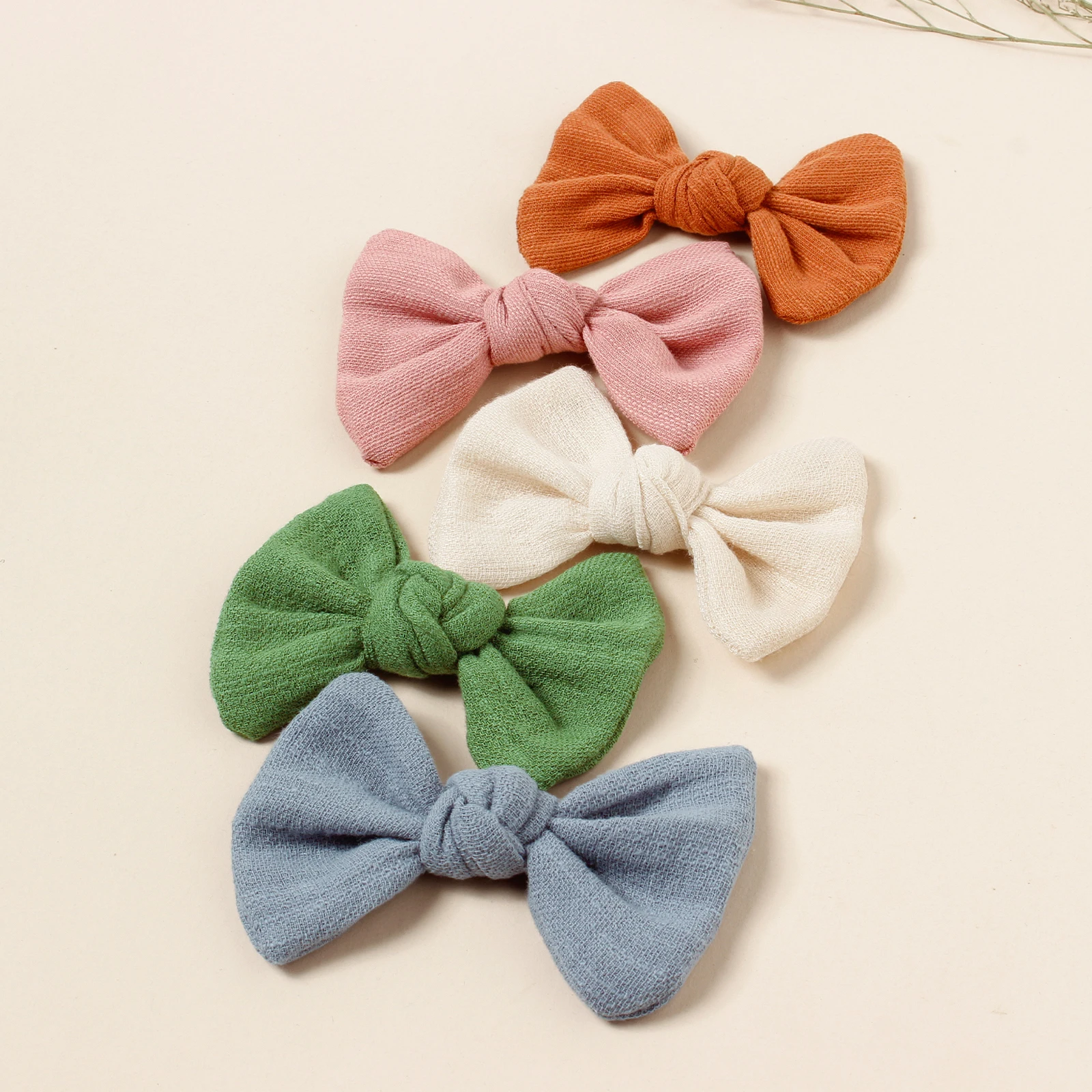 5pcs Girls New Strips Cute Bow Hair Clips Candy Shape Ponytail Decor Hair Accessories For Party Children Adorable Barrettes