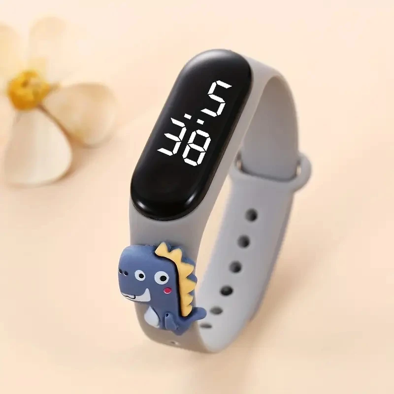 New Cartoon LED Meter 3 Action Figure Watch Band Electronic Watch Creative Student Plastic Bracelet CHILDREN'S Touch Watch