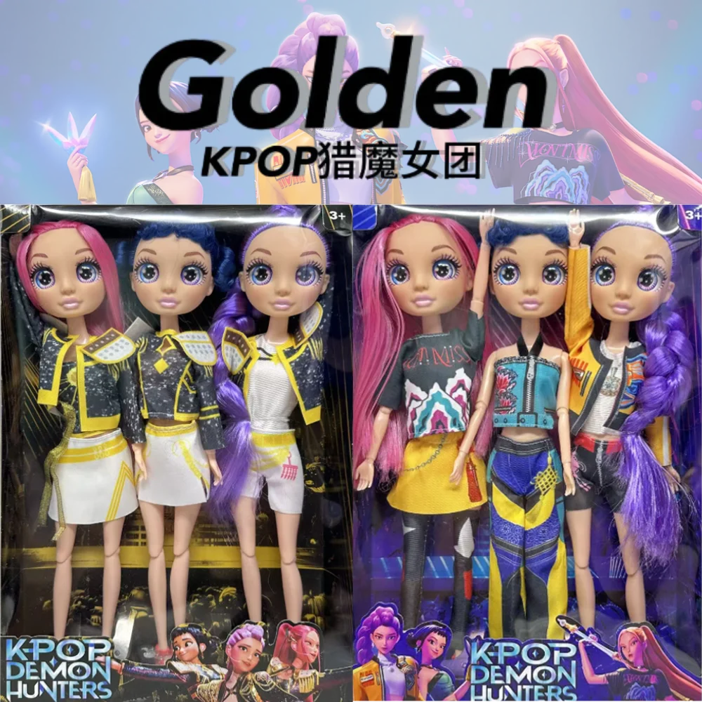 ฟิกเกอร์ไวนิลเนื้อสัมผัสเรียบเนียน Kpop Demon Hunters - 2026 ใหม่ รูมิ มิรา โซอิ ตุ๊กตาหน้ากาก ของขวัญพรีเมียม