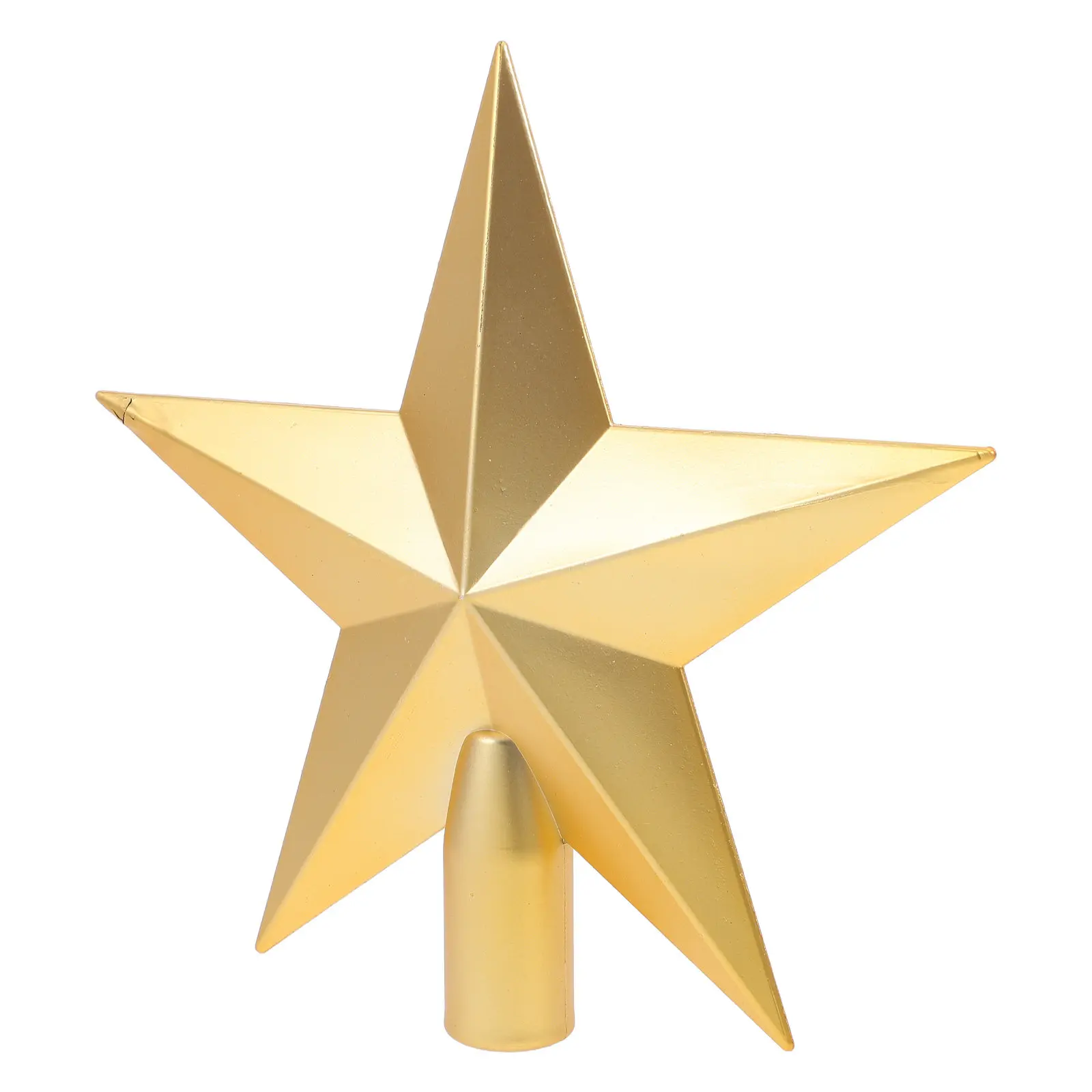 Christmas Tree Star Topper 7.7in Five-Pointed Matte Plastic Star for Xmas Tree Top Festive Holiday Decor Festive Topper