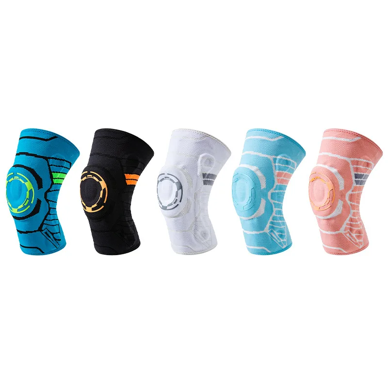 

Knee shock absorption and non-slip knitted warm silicone fitness knee pads