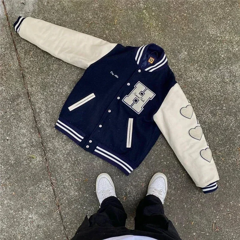 New 2024 Girls Don’t Cry Varsity Baseball Jacket Men Women 1:1 High Quality Leather Sleeve Patchwork Towel Embroidery Coats