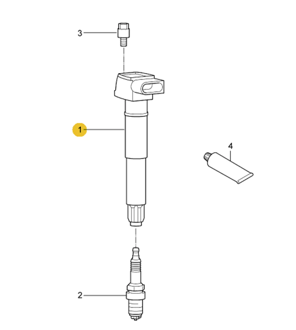 OE 94660210403 94660210400 94660210404 Ignition coil High quality automotive parts for PORSCHE  PANAMERA 970 2010-2016