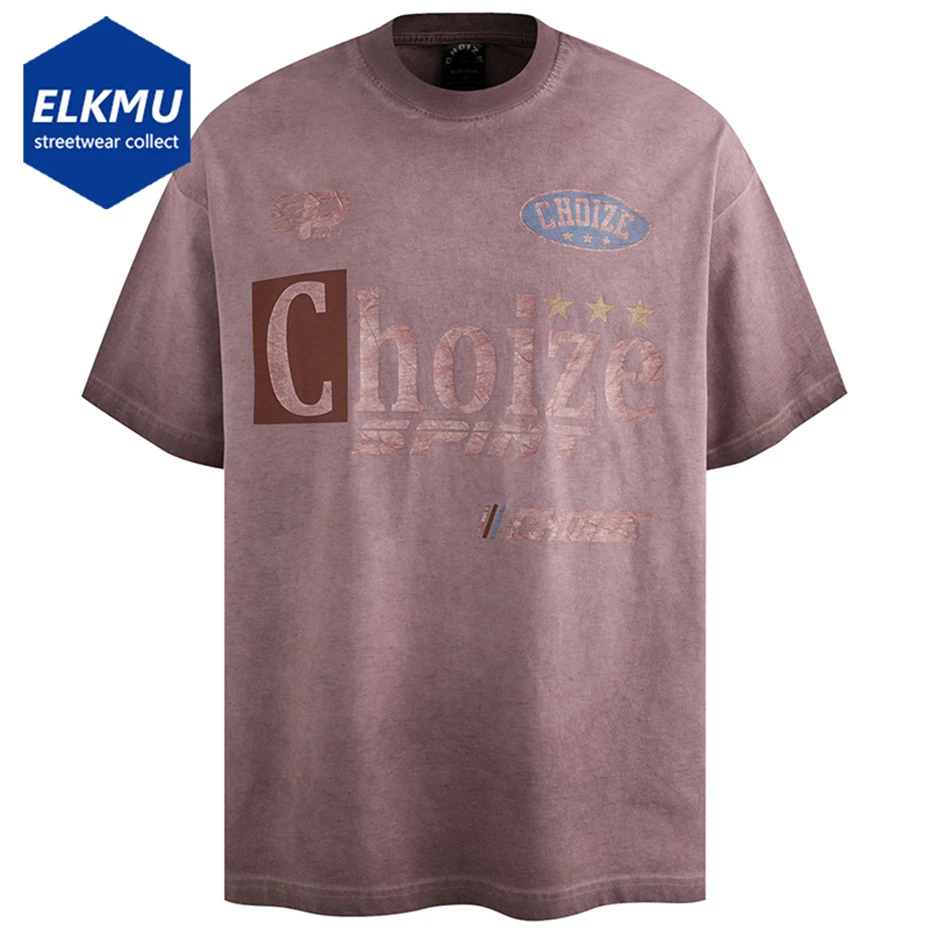 

Уличная одежда Harajuku, большие футболки в стиле хип-хоп, мужские летние винтажные свободные футболки с короткими рукавами, футболки