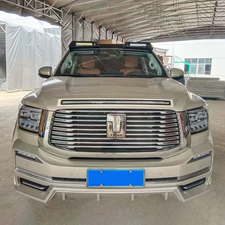 ملحقات السيارات الخارجية مصباح سبويلر السقف الأمامي العلوي مصباح حائط رائع لخزان 500 سبويلر علوي مع ضوء
