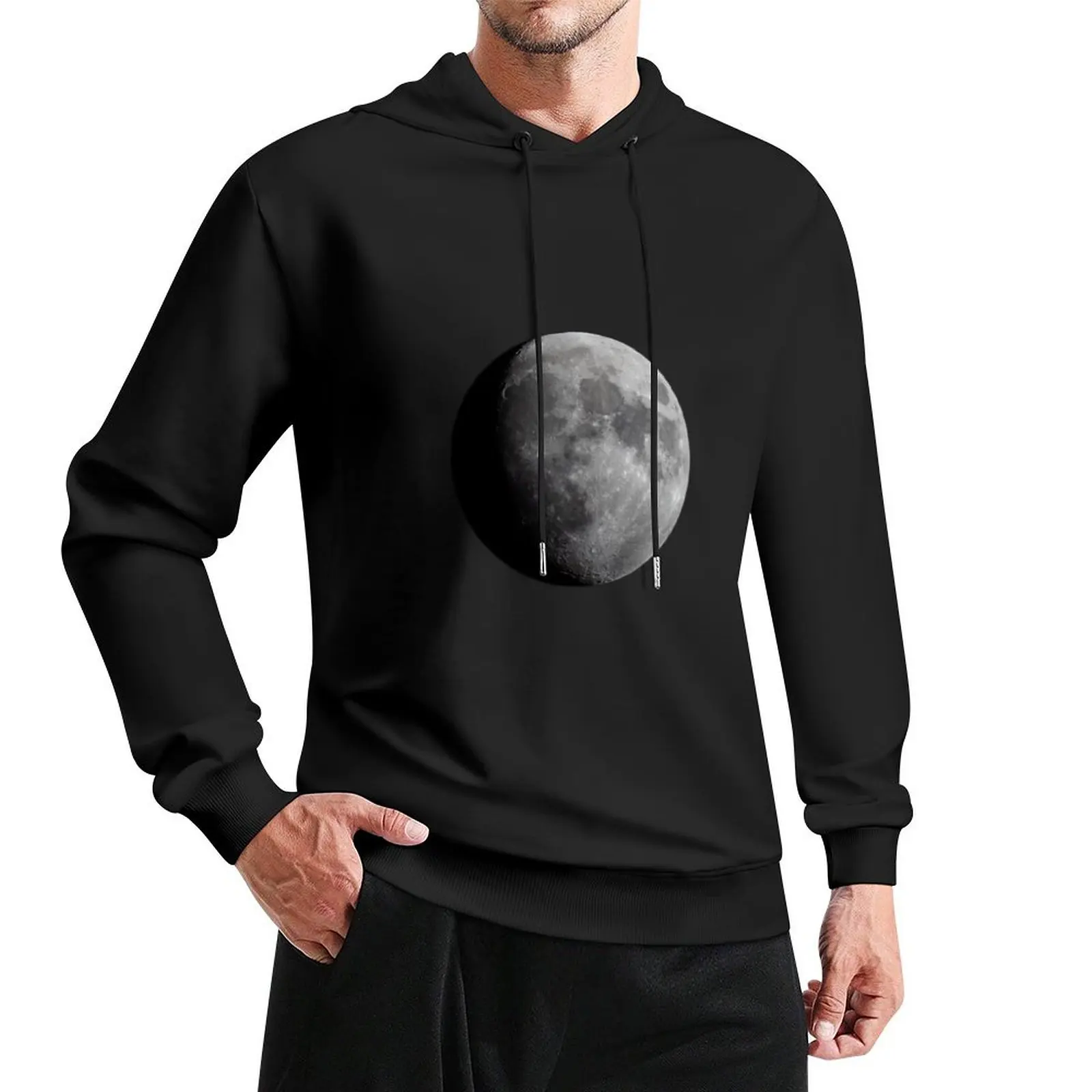 A Waxing Gibbous Moon Pullover Hoodie blouse autumn clothes winter clothes mens designer clothes man hoodie