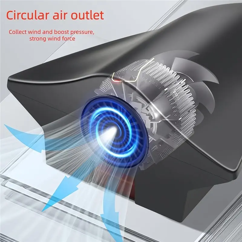 ABZA-Low Noise Sensor Dryer Electric Hand Dryer For Home Bathroom, With No-Drill Installation, US Plug Compatible