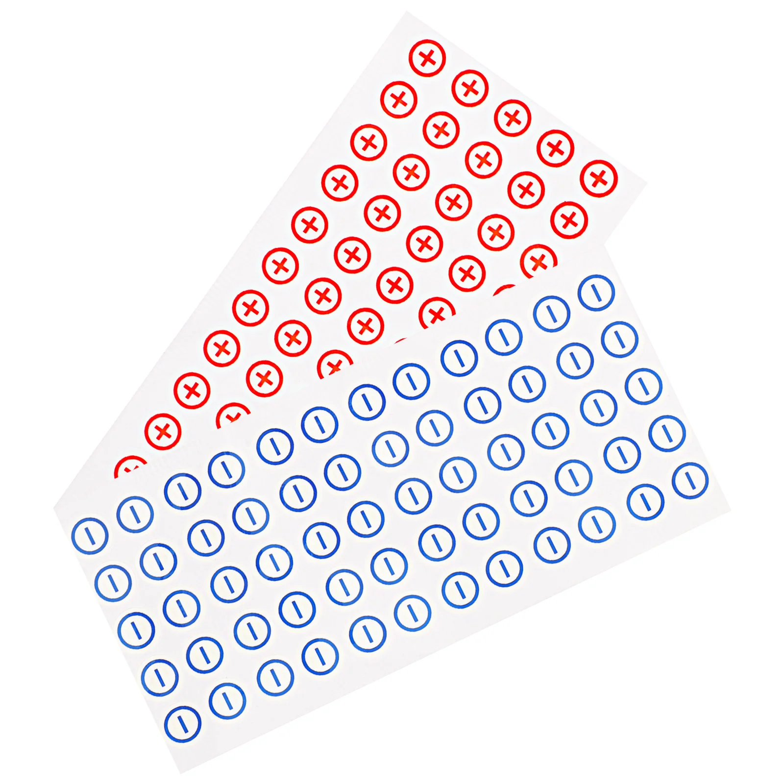 120 Pcs Power Supply Polarity Marking Electric Sticker Stickers Electrical Panel Pvc Warning Safety Sign