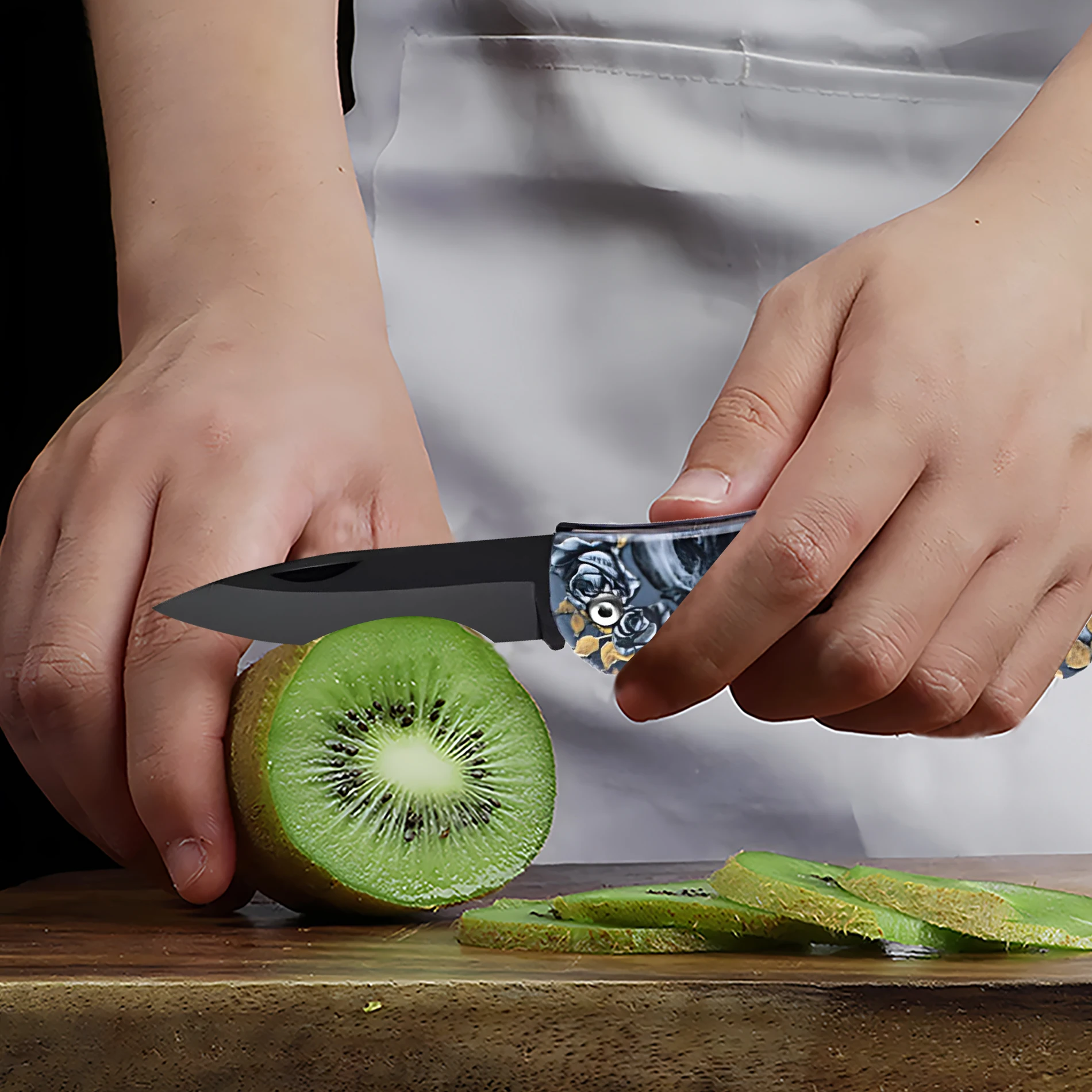 1/2/4PCS,Folding Knife Stainless Steel Folding Fruit Vegetable Peeling Paring Knife Cooking knife Portable Knife Kitchen knife view 5