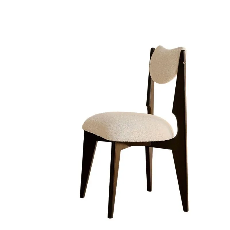 

Французский скандинавский стул из массива дерева, стул в стиле интернет-знаменитостей, средневековый обеденный стул, современный дизайнерский стул для дома, легкий люкс, ретро, минимализм