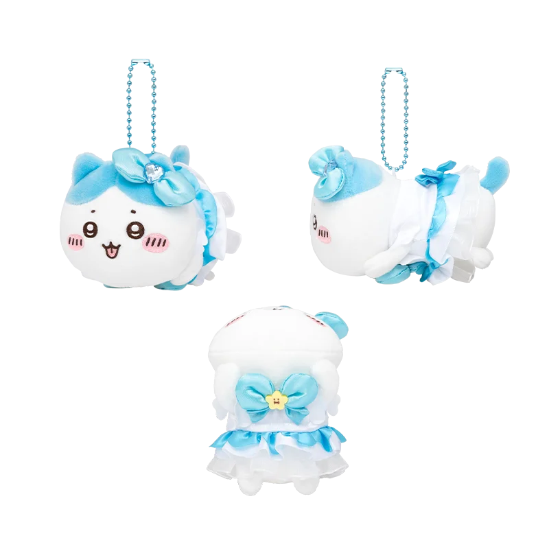 Authentic10CM Kawaii Chikawas Hachiware Usagi Super Magical Girl Series Plush keychain pendant Cute Cartoon Doll Toy Bag Pendant