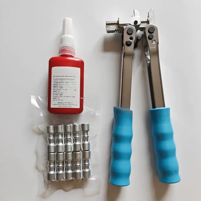 Refrigerator repair, welding-free tool package, composite ring sealing liquid FRK crimping pliers with lock ring