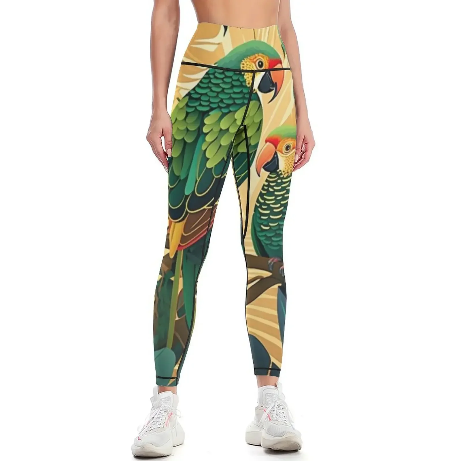 

Paradise Parrots Leggings sports for gym sports tennis for sportswear gym for fitness Womens Leggings