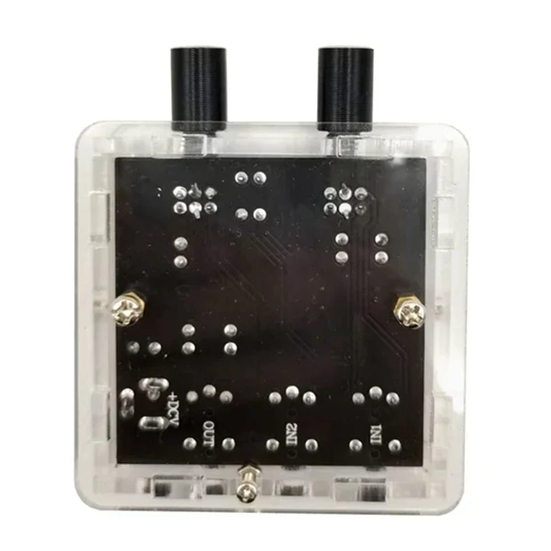 케이스 포함 단방향 리버브 출력 헤드셋 앰프용 2Way 2CH 2 in 1 Out 스테레오 오디오 신호 믹서 믹싱 보드