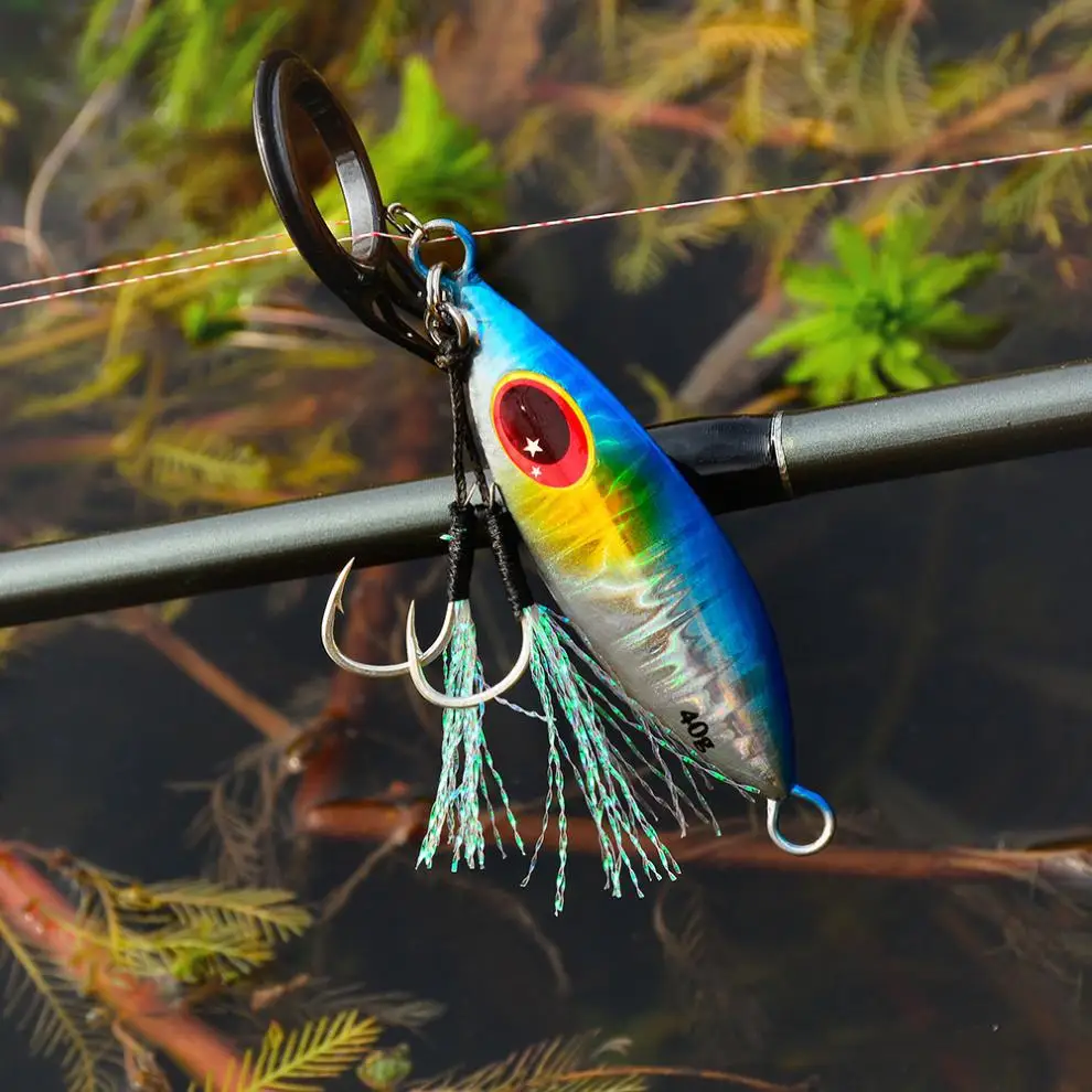 Metal Slow Jig Lure Hard Artificial Bionics Bait 30g 40g 60g Jigging Lure Tuna Bass Jig Sea Boat Sinking Lures Fishing Inchiku