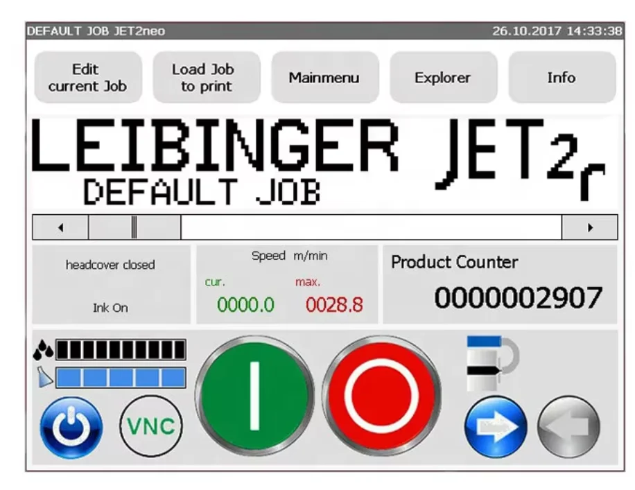 Leibinger JET2neo Refurbished Continuous Inkjet Printer for Industrial Printing