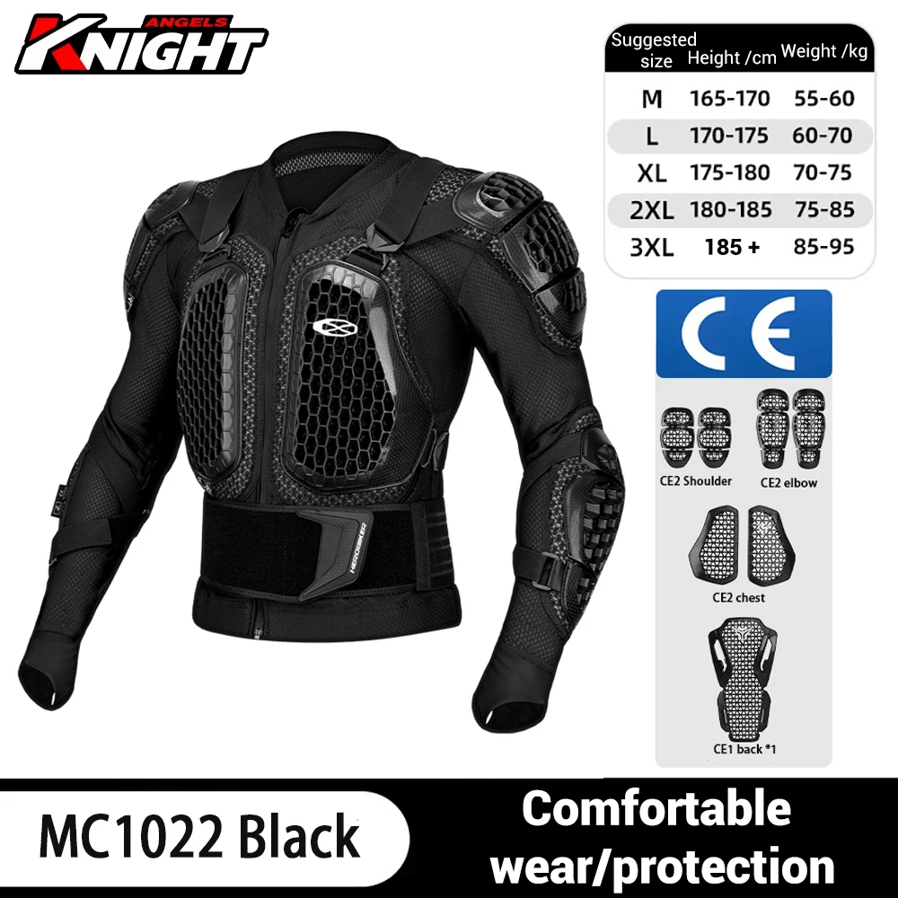 

Motorcycle Body Armor Jacket Men Women Motocross Motorbike Armor Protective Gear CE Certified Dirt Bike Chest Spine Protector